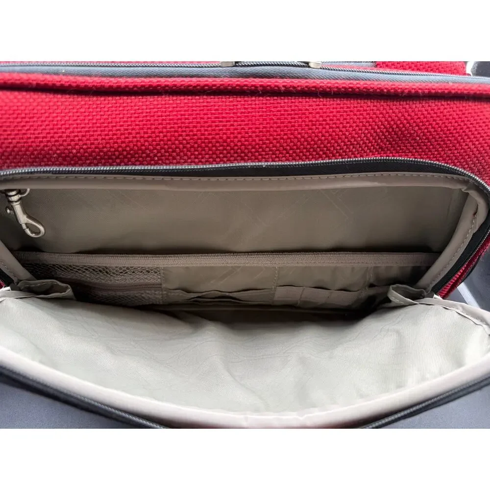 Samsonite Red Travel Boarding Bag Carry On Laptop Overnight Shoulder Bag